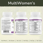 Vinco Inc - MultiWomen’s with Digestive Enzymes Daily Supplement | (90 Capsules) | Multivitamin for Women | Supports Energy, Hormone Balance, Immunity & Digestion | Gluten Free & Vegetarian