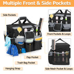 HODRANT Large Rolling Cleaning Caddy with Detachable Trolley & Lid
