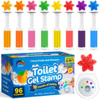 JAVCO -96 Flowers- Flower Toilet Gel Stamp | Toilet Scent Fresheners (Mix Scent)
