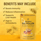 HACIBALI Organic Bee Pollen Granules, 1 lb (454g) | USDA Organic