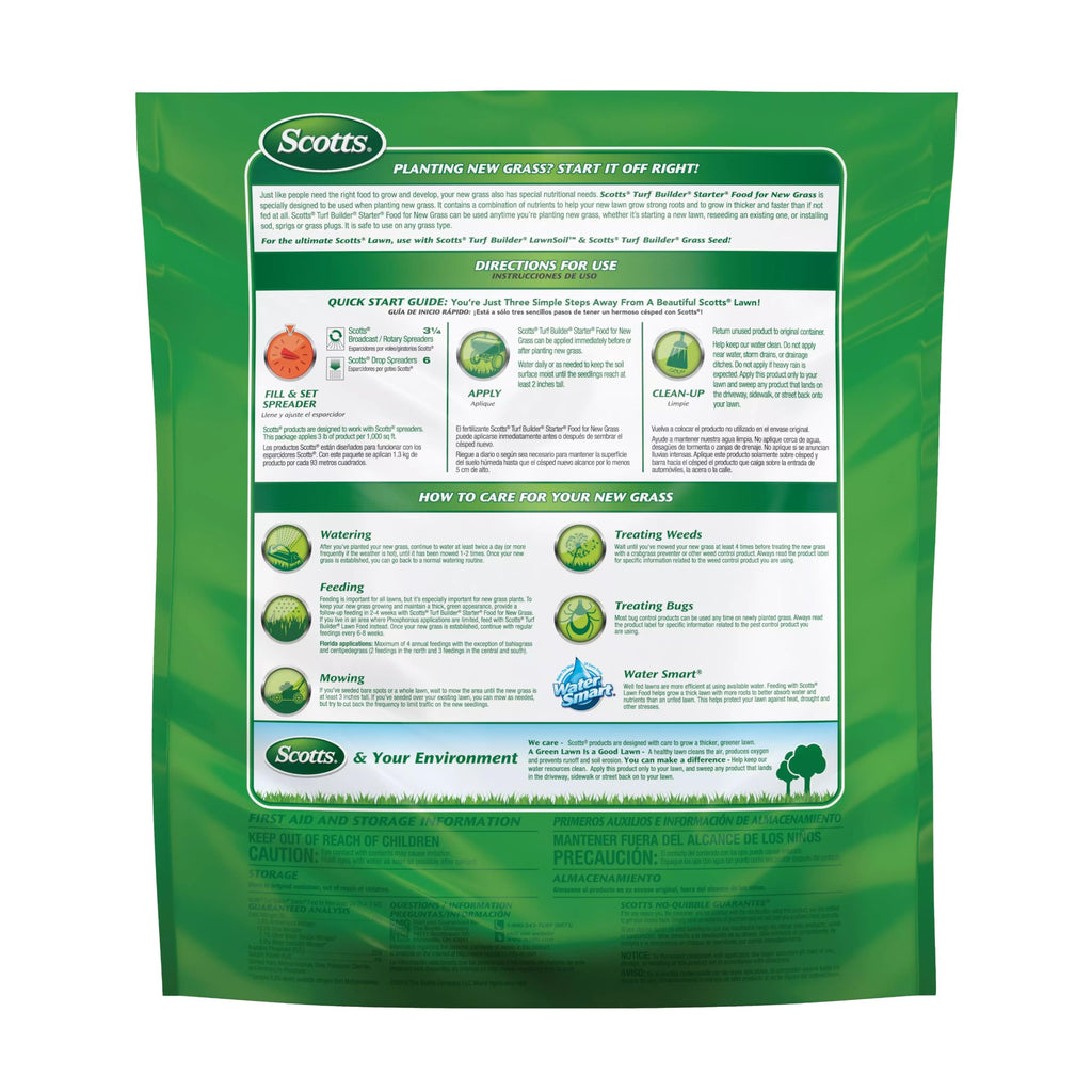 Scotts Turf Builder Starter Fertilizer for New Grass, 15 lbs.