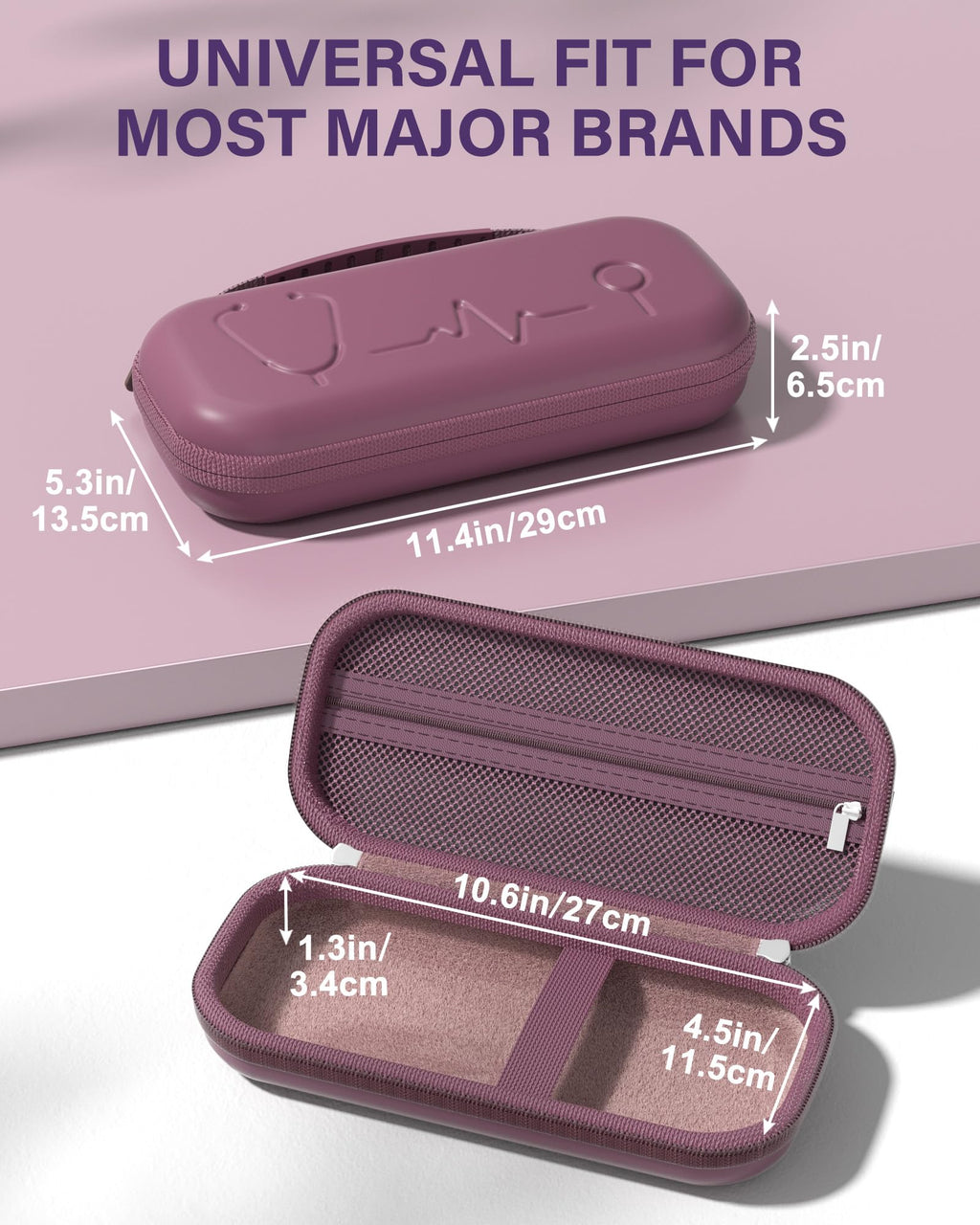 ProCase Stethoscope Case for 3M Littmann Classic III & Cardiology IV -Plum