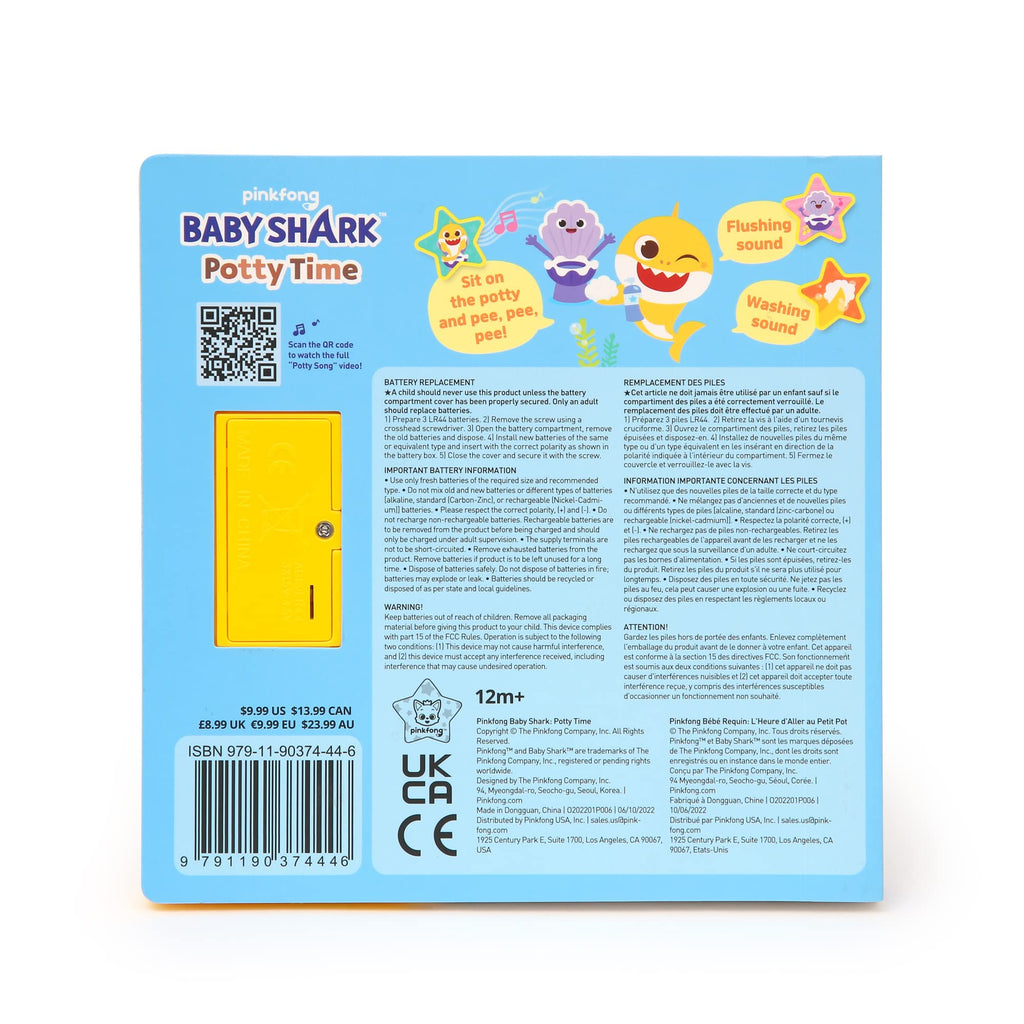 Pinkfong Baby Shark Potty Time Sound Book | Interactive Potty Training Storybook | Educational Learning Book for Preschoolers and Toddlers 1-3