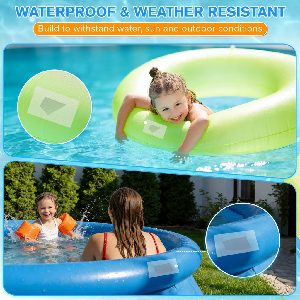 Inflatable Repair Tape 4 in x 7 ft, Waterproof Clear Repair Patch Kit for Bounce House, Pool Floats, Air Mattress, Tent, Tarp and Pool Toys