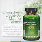 Irwin Naturals Living Green Liquid-Gel Multi for Women - 90 Liquid Soft-Gels