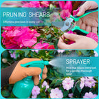 SLARMOR Garden Tool Set, 10 PCS Gardening Tools/Kit for Women,Gardener Gift