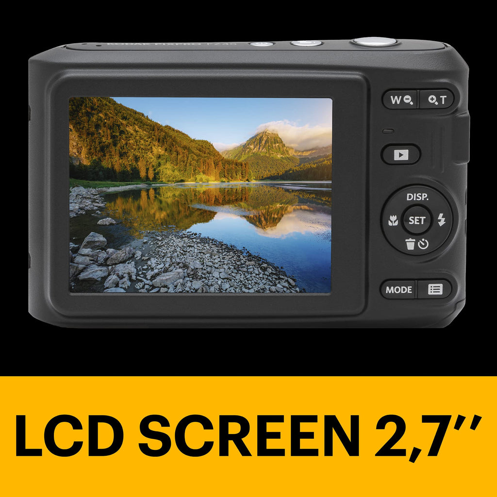 KODAK PIXPRO FZ45 16MP Compact Digital Camera, 4X Optical Zoom, AA, Black