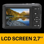 KODAK PIXPRO FZ45 16MP Compact Digital Camera, 4X Optical Zoom, AA, Black