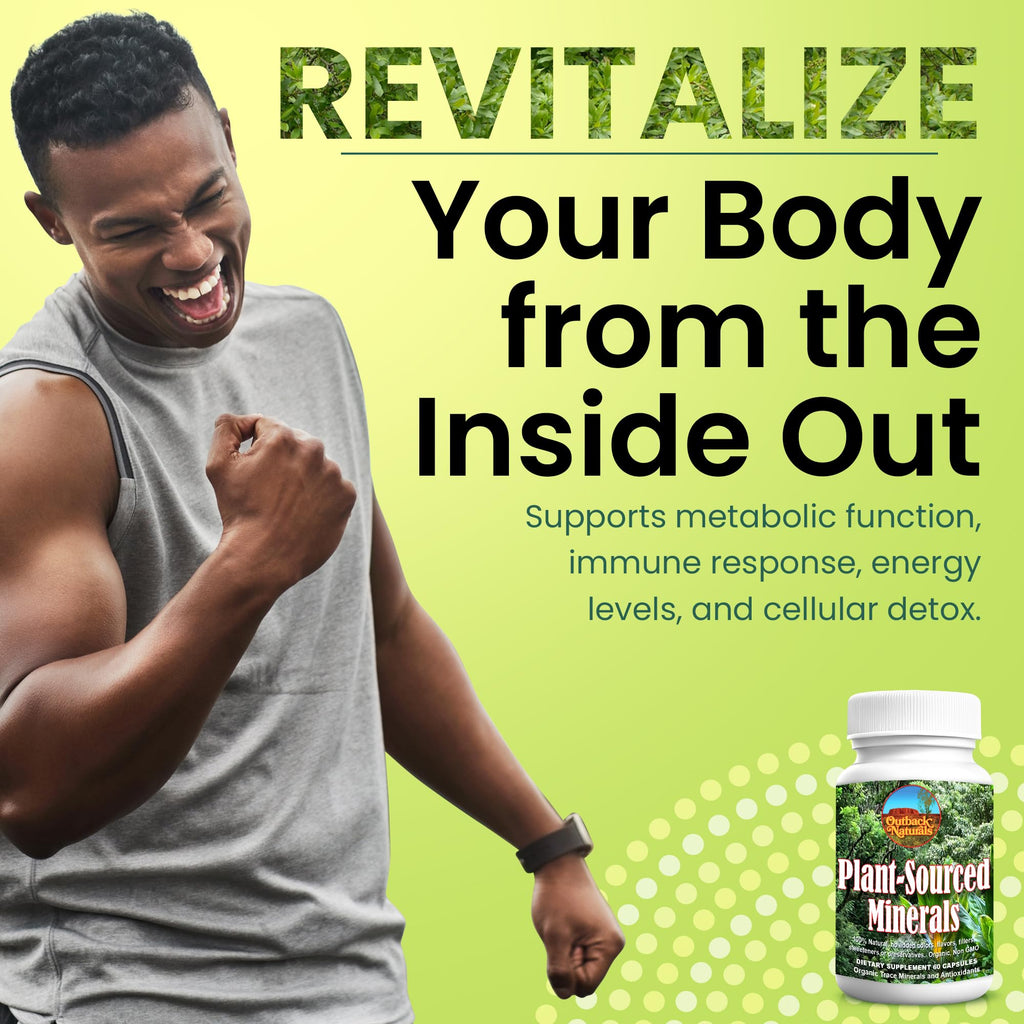 Plant-Sourced Minerals, 60 Capsules, Organic Natural Trace Minerals and Antioxidants which Support The Immune and Digestive Systems, Promoting Optimal Health. Sourced and Made in USA