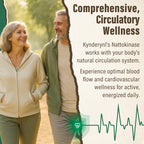 Kynderynl Nattokinase Supplement 10000FU – Organic Natto Enzyme 500mg for Circulatory Wellness, Enteric-Coated Tablets Aiding Digestion & Assisting Absorption, Vegan, 90 Tablets (90-Day Supply)