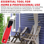 TonGass 2-Pack Vinyl Siding Removal Tool with Extra Long Non-Slip Grip Handle, Steel Blade Vinyl Installation and Removal Tool, The Ultimate Vinyl Siding Zip Tool, Avoid Damaging Vinyl Siding Tool
