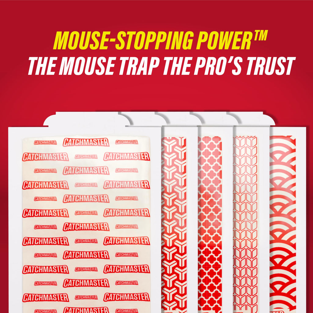 Catchmaster Extra Sticky Insect & Mouse Traps 60-Count, 5.3"x8" Glue Boards for Mice & Insects, Ultra Sticky Rat & MouseTraps Indoor for Home Use in Garages, Basements & Attics, Pest Control for Home