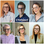 AMOMOMA 3 Pack Retro Aviator Reading Glasses for Women Men,Classic Large Oversized Reader Blue Light Computer Frame AM6111 C1+C2+C4 0.0X