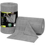 LIVOS Microfiber Cleaning Cloth Roll - 80 Pack, Reusable Paper Towels, Microfiber Towels for Cars, Super Absorbent Lint Free Cleaning Rags for House, Kitchen, Window-Check Grey, 11.5"x11.5"