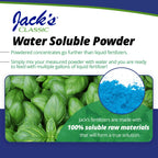 Jack's Classic 20-20-20 All Purpose Water-Soluble Fertilizer with Micronutrients to Provide General Growth on All Plants, 4lbs