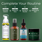 Tree To Tub Hydrating Face Moisturizer for Dry & Sensitive Skin - Water Based Hyaluronic Acid Facial Moisturizer, Moisturizing Face Cream for Women & Men w/Organic Aloe, Green Tea, Natural Ginseng