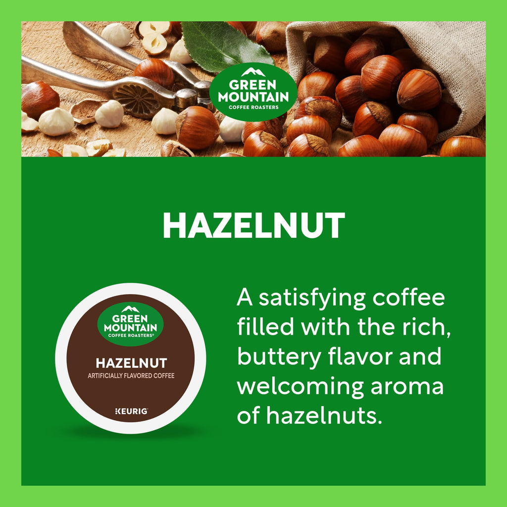 Green Mountain Hazelnut Coffee, K-Cup Pods, 32 Count