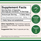 Double Wood Supplements Cissus Quadrangularis Super Extract, 150 Capsules (Non-GMO, Gluten Free) Dietary Supplement for Joint and Tendon Health, 1000mg Serving Size