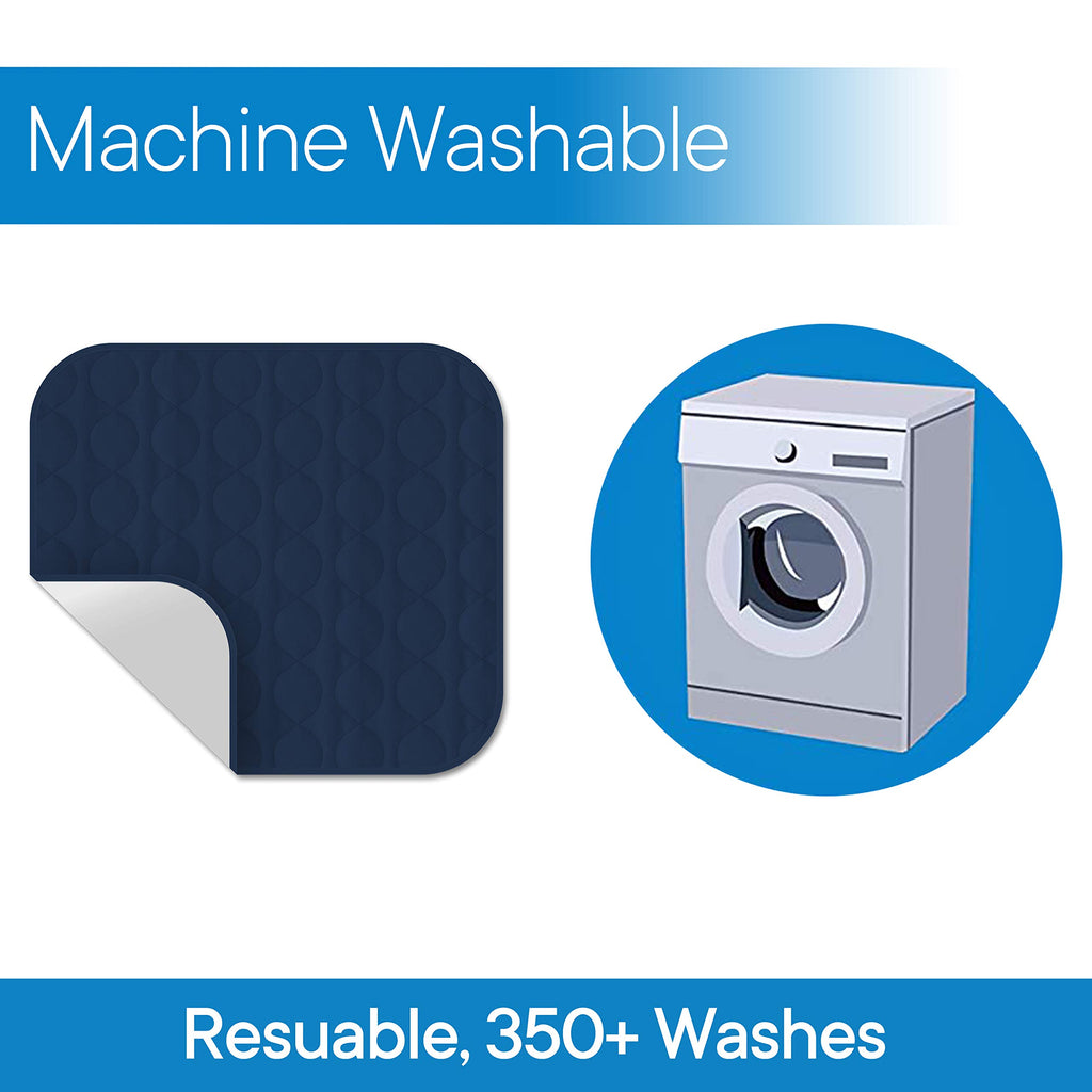 RMS Washable & Reusable Incontinence Chair Pad, Seat Protector & Bed Pad (Blue)