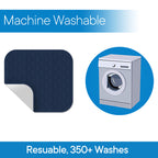 RMS Washable & Reusable Incontinence Chair Pad, Seat Protector & Bed Pad (Blue)