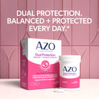 AZO Dual Protection, Urinary + Vaginal Support, Prebiotics and Probiotics for Women*, Starts Working Within 24 Hours, Non-GMO, 30 Count