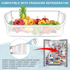 2 PACK Upgraded 240356402 Refrigerator Door Bin Replacement for Frigi.daire Refrigerator Door Shelf Parts LFSS2612TF0 LFSS2612TE0 FFSS2615TE0 Door Shelf Shelves By AMI PARTS (Length 15.38")