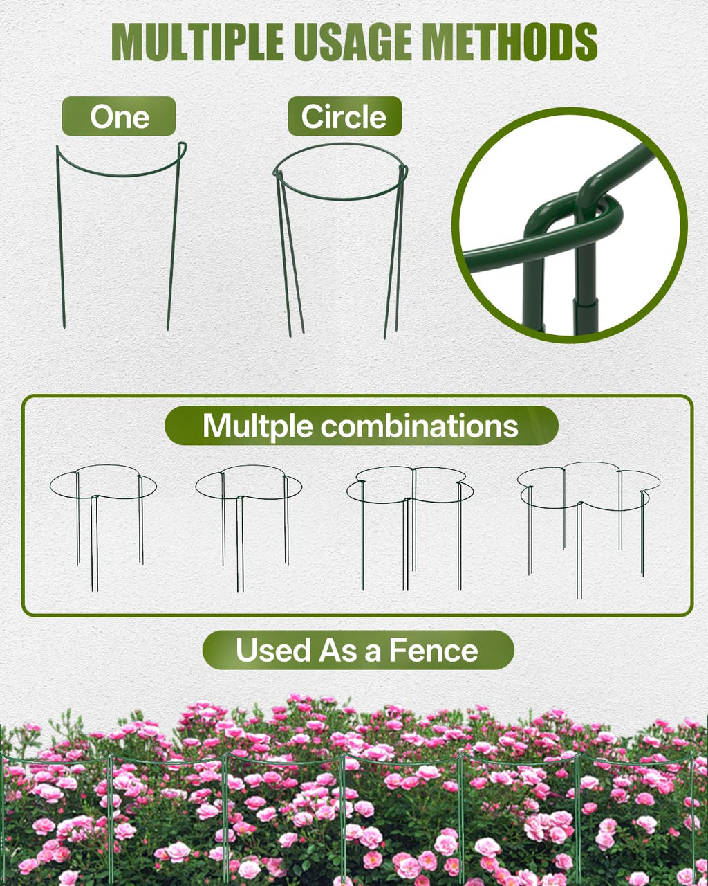 12 Pack 36 Inch Plant Support Stakes for Outdoor Plants and Indoor Flowers