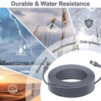 ALL- LUCKY Starlink Cable, 100FT/30.5M Starlink Gen 3 Cable for Replacement Starlink Cable Routing Kit, Waterproof Starlink Mini/Extension/Ethernet Cable Accessories (Gray)