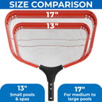ProTuff 13" Spa Silt Net for PROS – “490 Promise” Unlimited, Unconditional Replacement - Heavy Duty Ultra Fine Mesh Silt & Sand Skimmer Cleans 3X Faster Than Vacuum - 13 inch Leaf Rake Bag for Pollen