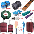Reusable Cinch Straps 2" x 30" - 6 Pack, Multipurpose Strong Gripping, Quality Hook and Loop Securing Straps (Black)