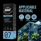 SELSIL Aquarium Silicone Clear Sealant - High Elasticity, Safe for Fish, Solvent-Free, Ozone-Resistant, Transparent 10.14 Fl Oz, 1 Pack