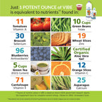 Eniva Health Vibe Liquid Multivitamins Mineral Supplements with Vitamins A, B12, C, D, E & Amino Acids | Fruits and Veggies Daily Supplement for Women & Men | Doctor Formulated | USA Made | 32 oz
