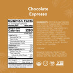 ALOHA Organic Plant Based Protein Bars - Chocolate Espresso (85mg Caffeine) - 12 Bars, Vegan, Low Sugar, Gluten-Free, Paleo, Low Carb, Non-GMO, No Stevia, No Erythritol