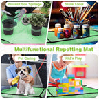 WORKPRO 5-Piece Aluminum Garden Tool Set with Repotting Mat