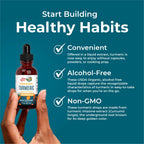 MaryRuth Organics Organic Turmeric Liquid Extract | Sugar Free | USDA Organic | Organic Turmeric Supplement | Non-GMO | Gluten Free | Vegan | Alcohol-Free Tincture | 1 Fl Oz