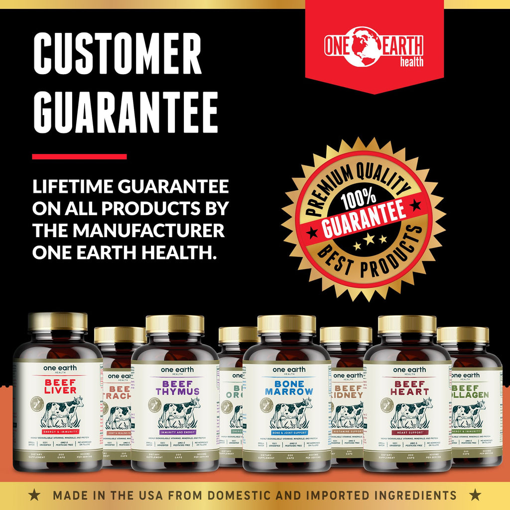Grass Fed Beef Organs – (200 Count) Liver, Heart, Kidney, Pancreas, Spleen Supplement. Organ Meat Complex sourced from New Zealand