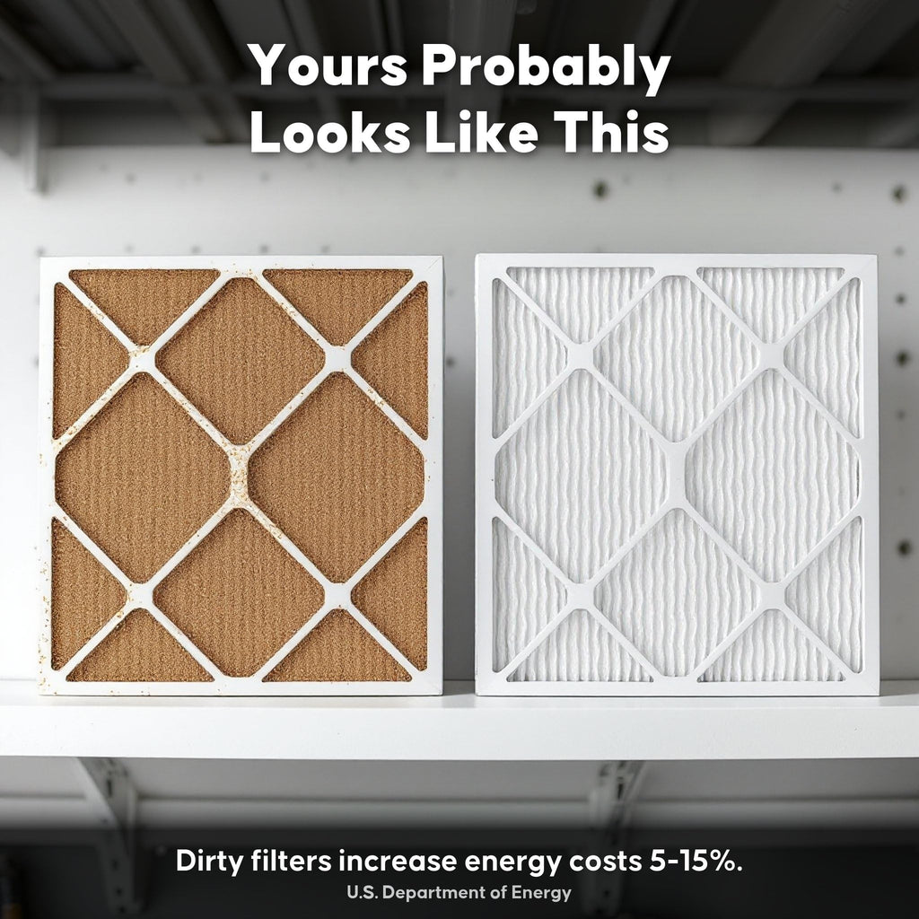 Aerostar 18x30x1 MERV 8 Pleated Air Filter, AC Furnace Air Filter, 4 Pack (Actual Size: 17 1/2" x 19 1/2" x 3/4")
