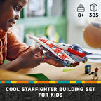LEGO Star Wars Jedi Bob’s Starfighter Buildable Toy Vehicle, Brick Built Star Wars Starship with Jedi Bob Minifigure, Birthday Gift Idea for Boys, Girls or Any Fan Ages 8 and Up, 75388