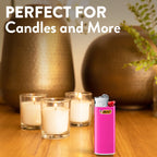 BIC Mini Pocket Lighters, Assorted Bright Colors, 50-Count Tray, Safe and Reliable Child-Resistant Lighters