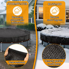 18ft Round Leaf Net Pool Cover for Above Ground Pools,Mesh Cover to Catching Leaves, Mesh Tarp with Grommets, Resistant Garden Sun Shade Netting(Only Cover)