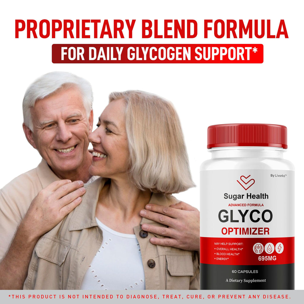 SugarHealth Glyco Optimizer - Official SugarHealthy Premium Supplement Pills, All Natural SugarHealth Advanced Formula Glyco Support Wellness & Overal Health Review, 60 Capsules for 1 Month