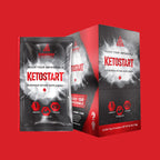 Audacious Nutrition KetoStart+ | Exogenous Ketones Powder with Electrolytes for Energy, Strength & Focus | with Caffeine | Raspberry Lemonade Flavor Electrolyte Powder (10x Ketones Drink Mix Packets)