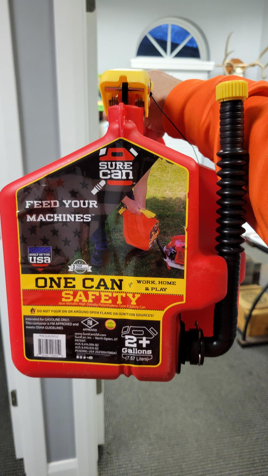 Surecan 2 Gallon Type-II Safety Container - (Red)