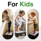 COOL-ANGLE Adjustable Step Stool for High Beds & SUV - Non-Slip Mobility Platform for Seniors, 650lbs Capacity, 3 Heights (3.4"-5"), Wide Safety Base for Car & Bath, 16.5"x12.6", Gray