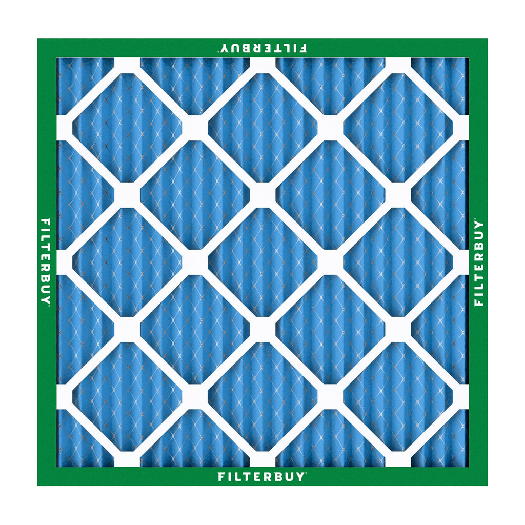 Filterbuy 20x20x1 Air Filter MERV 13 Optimal Smoke & Allergy Defense (6-Pack), Electrostatic Pleated HVAC AC Furnace Filters Replacement, Made in USA (Actual Size: 19.50 x 19.50 x 0.75)