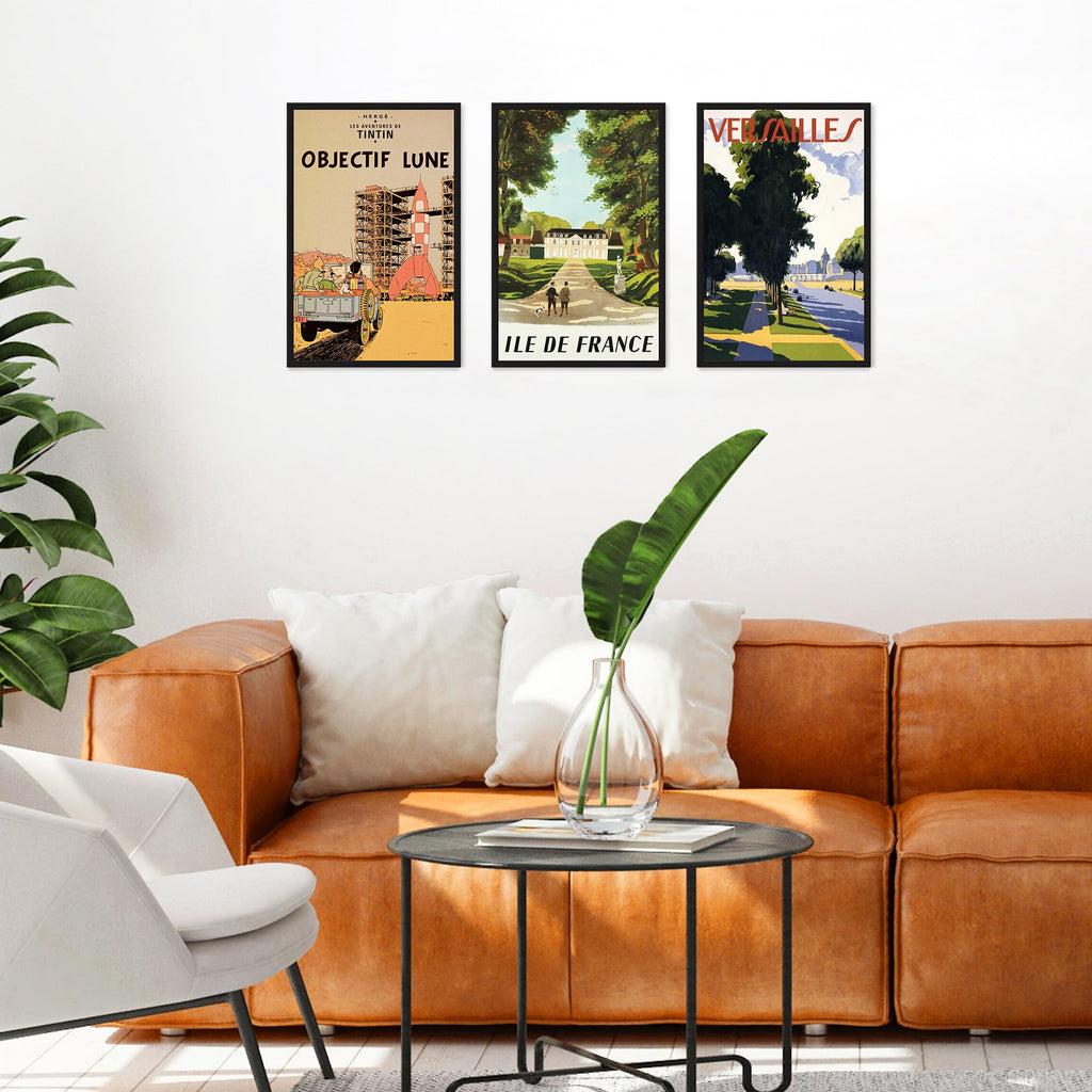 upsimples 11x17 Poster Frame, Easy Slide-In Assembly, Black, 3 Pack