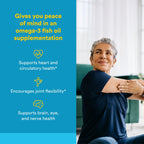 Natural Factors RxOmega-3 Ultra Strength - Brain & Heart Health Support - Eye Health Supplement with EPA & DHA - Supplement with Omega-3 Fatty Acids - 150 Softgels (75 Servings)