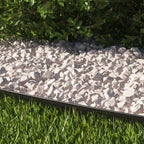 EasyFlex Aluminum No-Dig Landscape Edging for Landscape or Paver Projects, 10 Metal Edging Pieces with Spikes, 50 Feet, Black