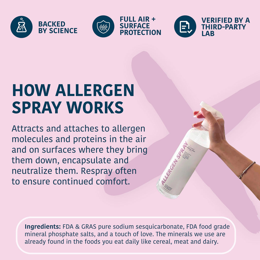 Allergy Asthma Clean - Allergen Spray Concentrate 2 Pack | Use Your Own Bottle | Over 64oz Total