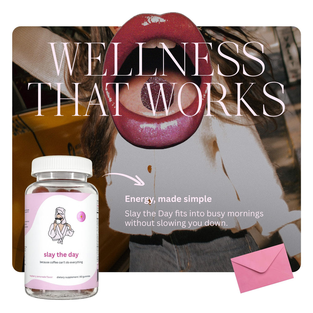 Balancing Act – Slay The Day Energy Gummies – Caffeine Free Focus & Clean Energy Support – with Vitamin B12, CoQ10 & Cognizin® Citicoline – Raspberry Lemonade – 60 Count (30 Day Supply)